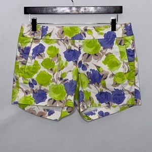 J. Crew Factory Watercolor Floral Stretch Shorts